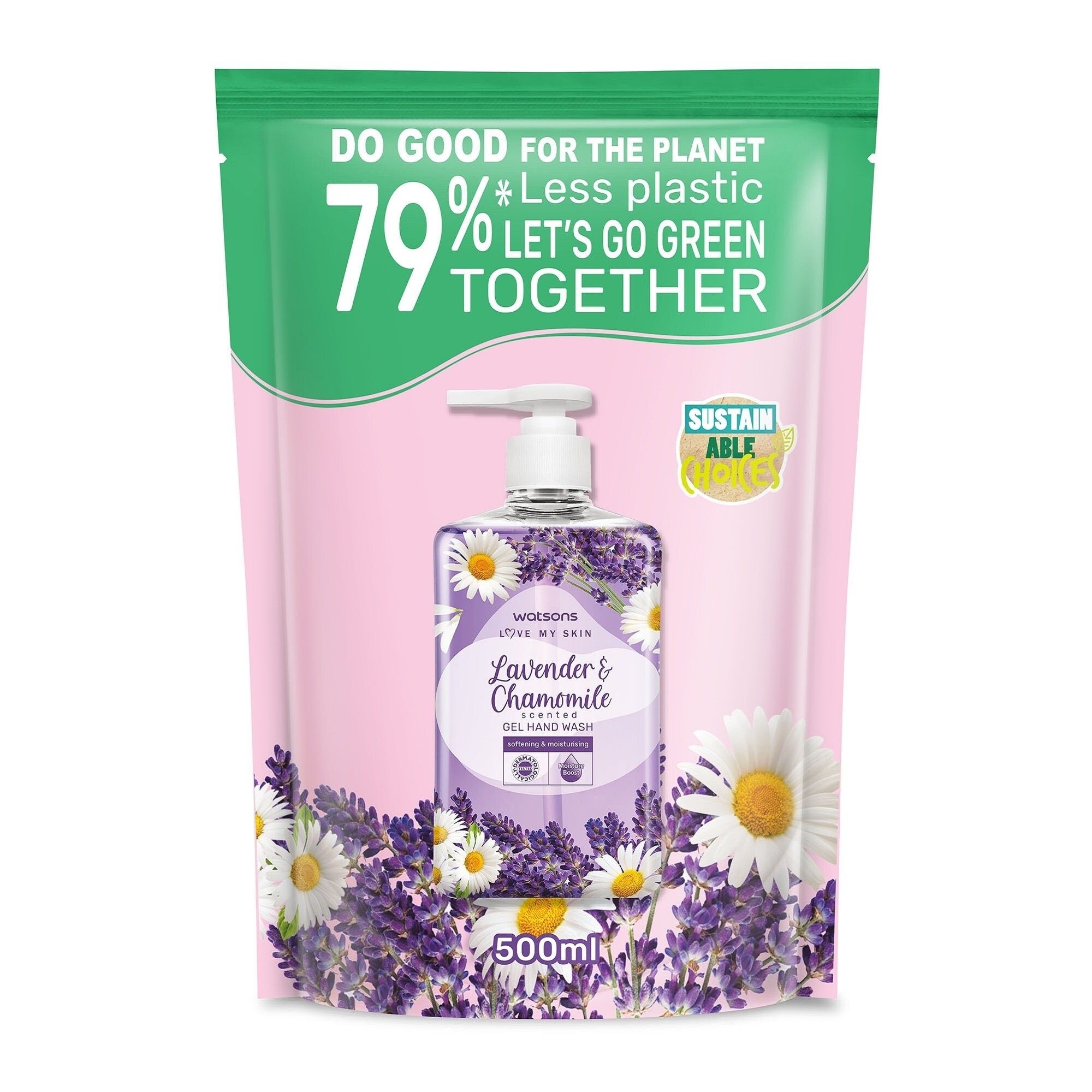 Lavender & Chamomile Scented Gel Hand Wash 500ml