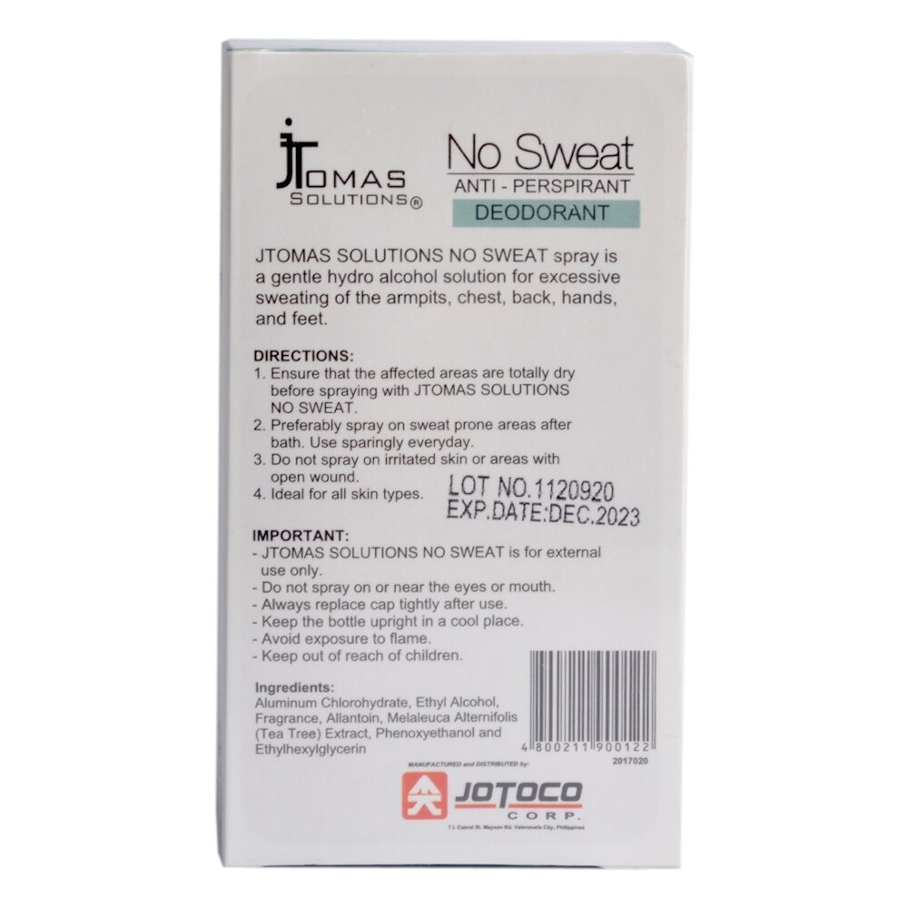 No Sweat Anti Perspirant Deodorant 50ml