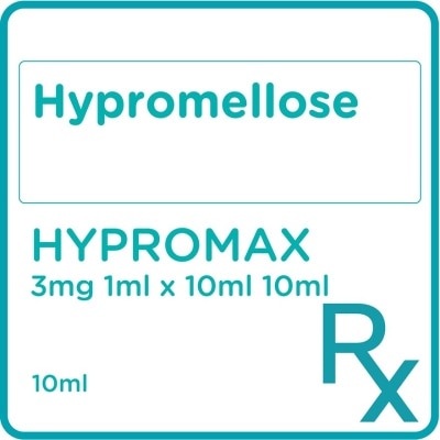 HYPROMAX Hypromellose 3 mg / ml (0.3%) 10 ml Bottle [PRESCRIPTION REQUIRED]