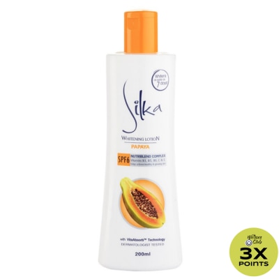 SILKA Papaya Whitening Lotion SPF6 200ml