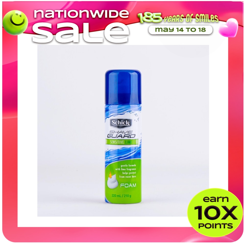 Shave Guard Sensitive Lime Foam 220ml