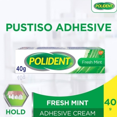 POLIDENT Denture Adhesive Fresh Mint Cream 40g