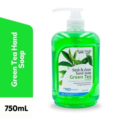 BODY TREATS Green Tea Hand Soap 750ml