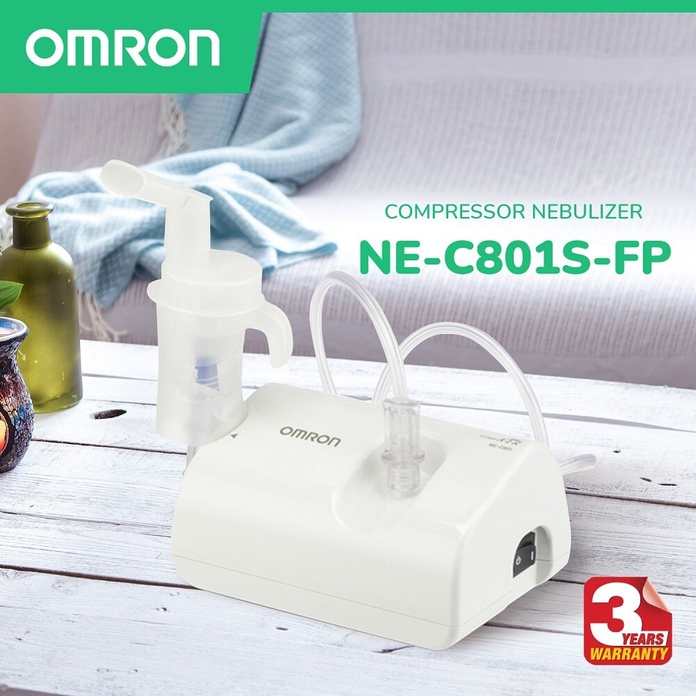 OMRON NE-C801 Compressor Nebulizer for Asthma with Complete Set