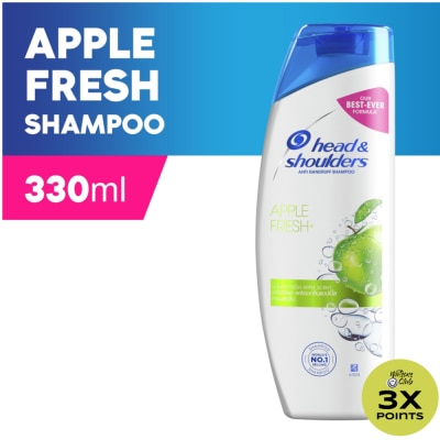 HEAD N SHOULDERS Apple Fresh Hair Shampoo 330mL