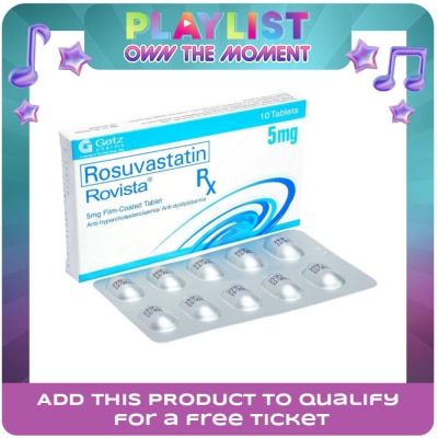 ROVISTA - Rosuvastatin Ca 5mg 1 Film coated Tablet [PRESCRIPTION REQUIRED]