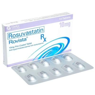 ROVISTA Rosuvastatin Ca 10mg 1 Film coated Tablet [PRESCRIPTION REQUIRED]