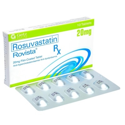 ROVISTA Rosuvastatin Ca 20mg 1 Film coated Tablet [Prescription Required]