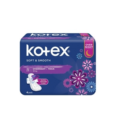 KOTEX Soft and Smooth Overnight 32cm 4s