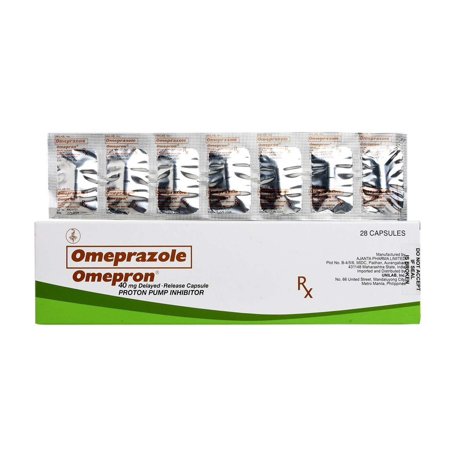 OMEPRON Omeprazole 40Mg Sold Per Piece [PRESCRIPTION REQUIRED]