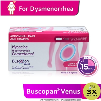 BUSCOPAN Hyoscine-N-Butylbromide 10mg Paracetamol 500mg 1 Film-coated Tablet