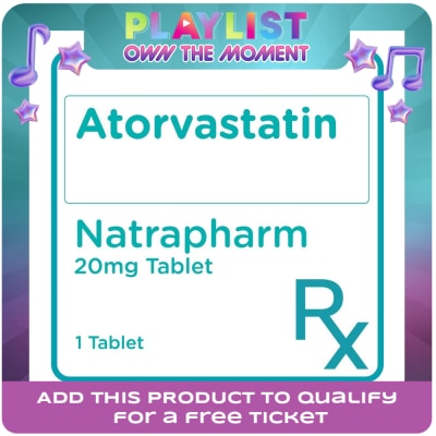 NATRAPHARM - Atorvastatin 20mg 1 Tablet  [PRESCRIPTION REQUIRED]