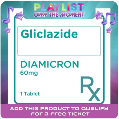 DIAMICRON - Gliclazide 60mg 1 Tablet [PRESCRIPTION REQUIRED]