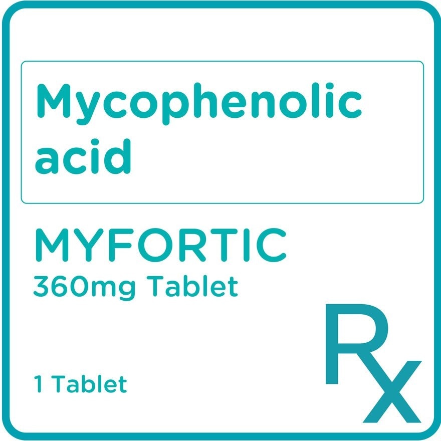 Mycophenolic acid 360mg 1 Tablet [Prescription Required]