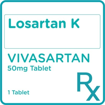 VIVASARTAN Vivasartan Losartan 50mg 1 Tablet [Prescription Required]