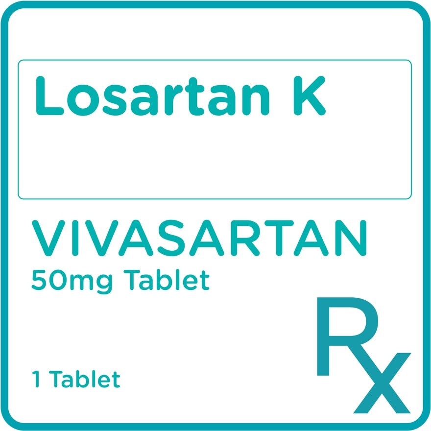 Vivasartan Losartan 50mg 1 Tablet [Prescription Required]