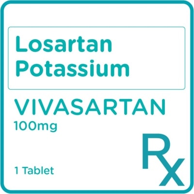 VIVASARTAN VIVASARTAN Losartan Potassium 100mg Sold Per Piece [PRESCRIPTION REQUIRED]