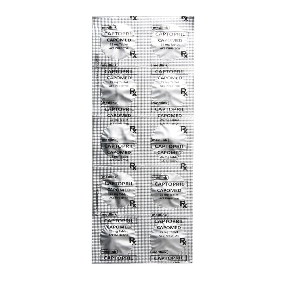 CAPOMED Capomed Captopril 25mg Sold Per Piece [Prescription Required]