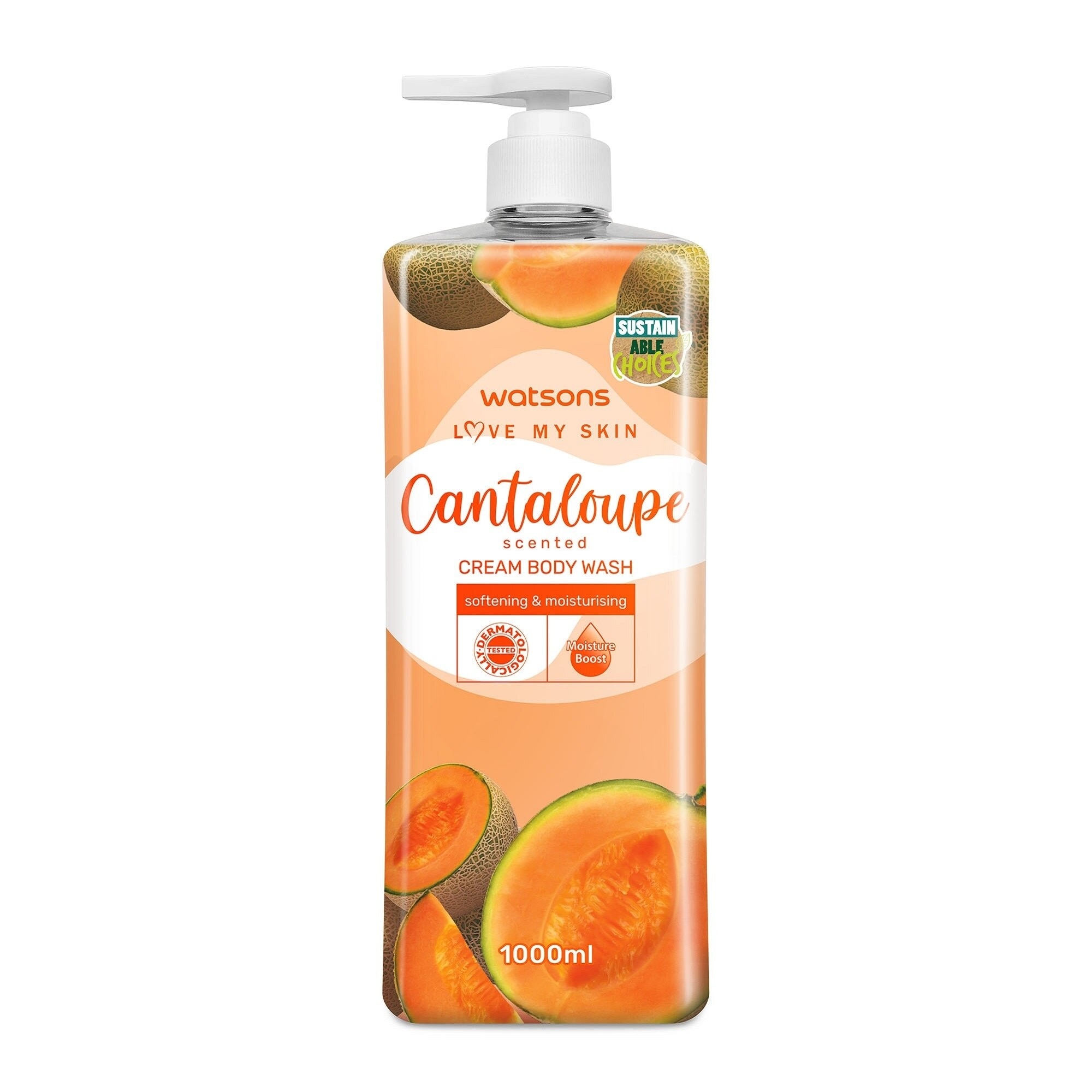 Cantaloupe Scented Cream Body Wash 1L