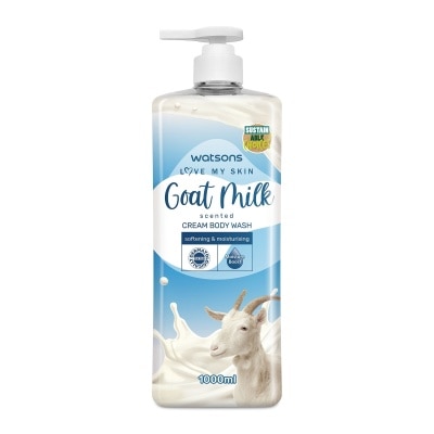 WATSONS Goat Milk Scented Cream Body Wash 1000ml