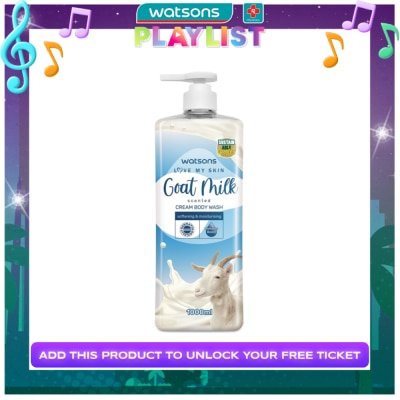 WATSONS Goat Milk Scented Cream Body Wash 1000ml