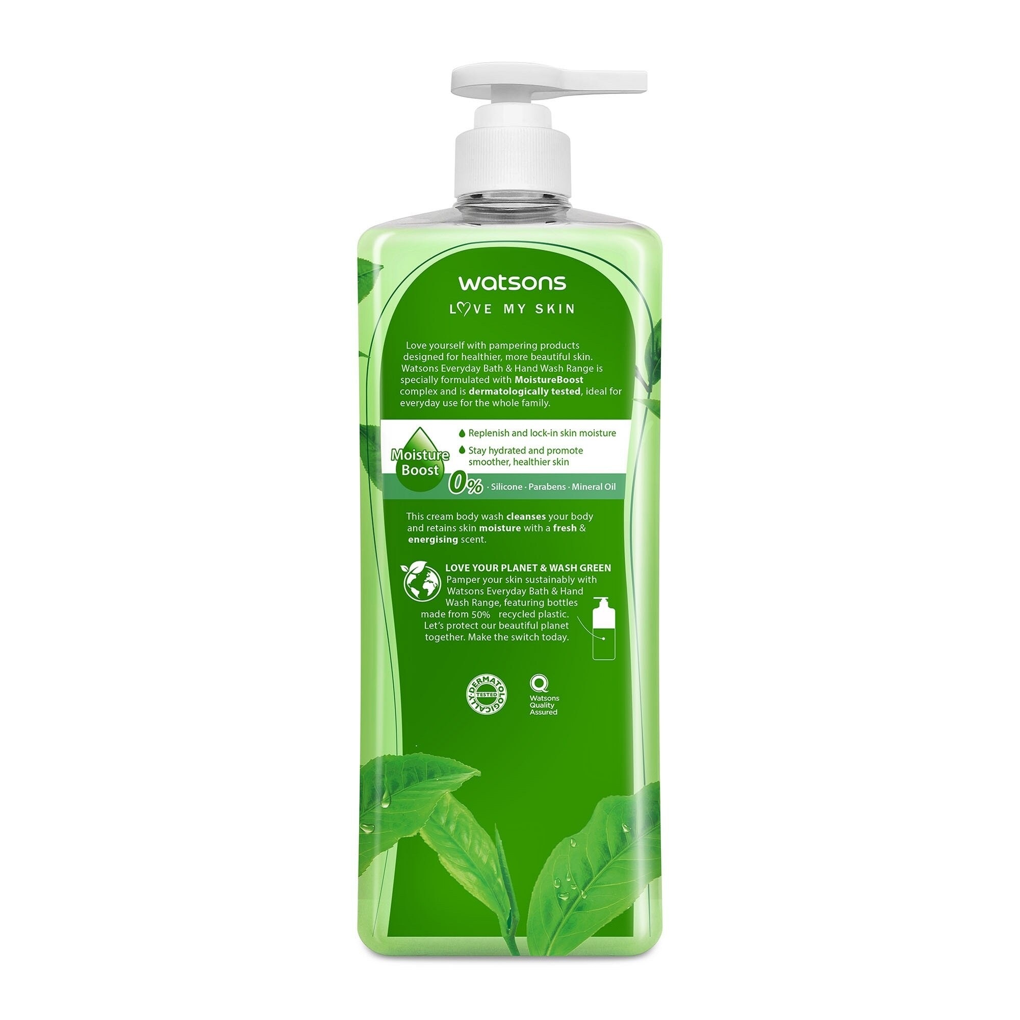 Green Tea Scented Cream Body Wash 1000ml