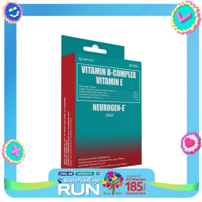 NEUROGEN Neurogen E Vitamin B - Complex + Vitamin E 8 Tablets