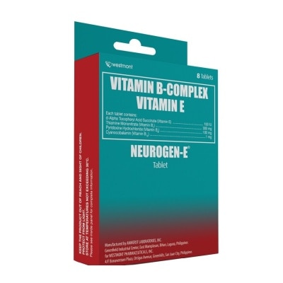 NEUROGEN Neurogen E Vitamin B - Complex + Vitamin E 8 Tablets