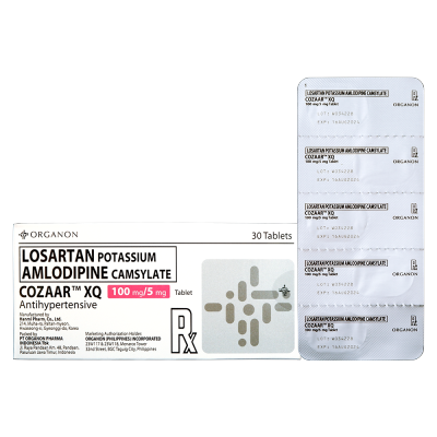 COZAAR Losartan K 100Mg, Amlodipine Camsylate 5Mg 1 Film-Coated Tablet [Prescription Required]