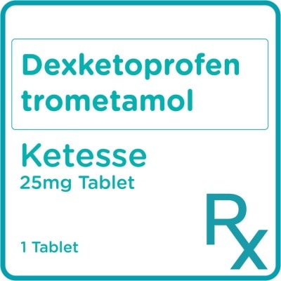 KETESSE Dexketoprofen trometamol 25mg 1 Film-coated Tablet [PRESCRIPTION REQUIRED]