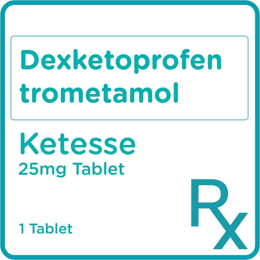 Dexketoprofen trometamol 25mg 1 Film-coated Tablet [PRESCRIPTION REQUIRED]