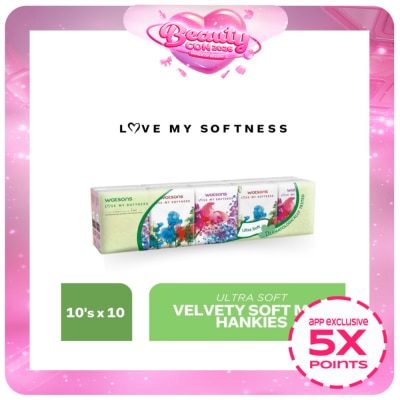 WATSONS - Velvety Soft Mini Hankies 3-ply 10 Packs