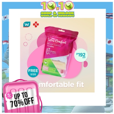 WATSONS Disposable Underwear Cotton + Polyster Extra Large Ladies 5s