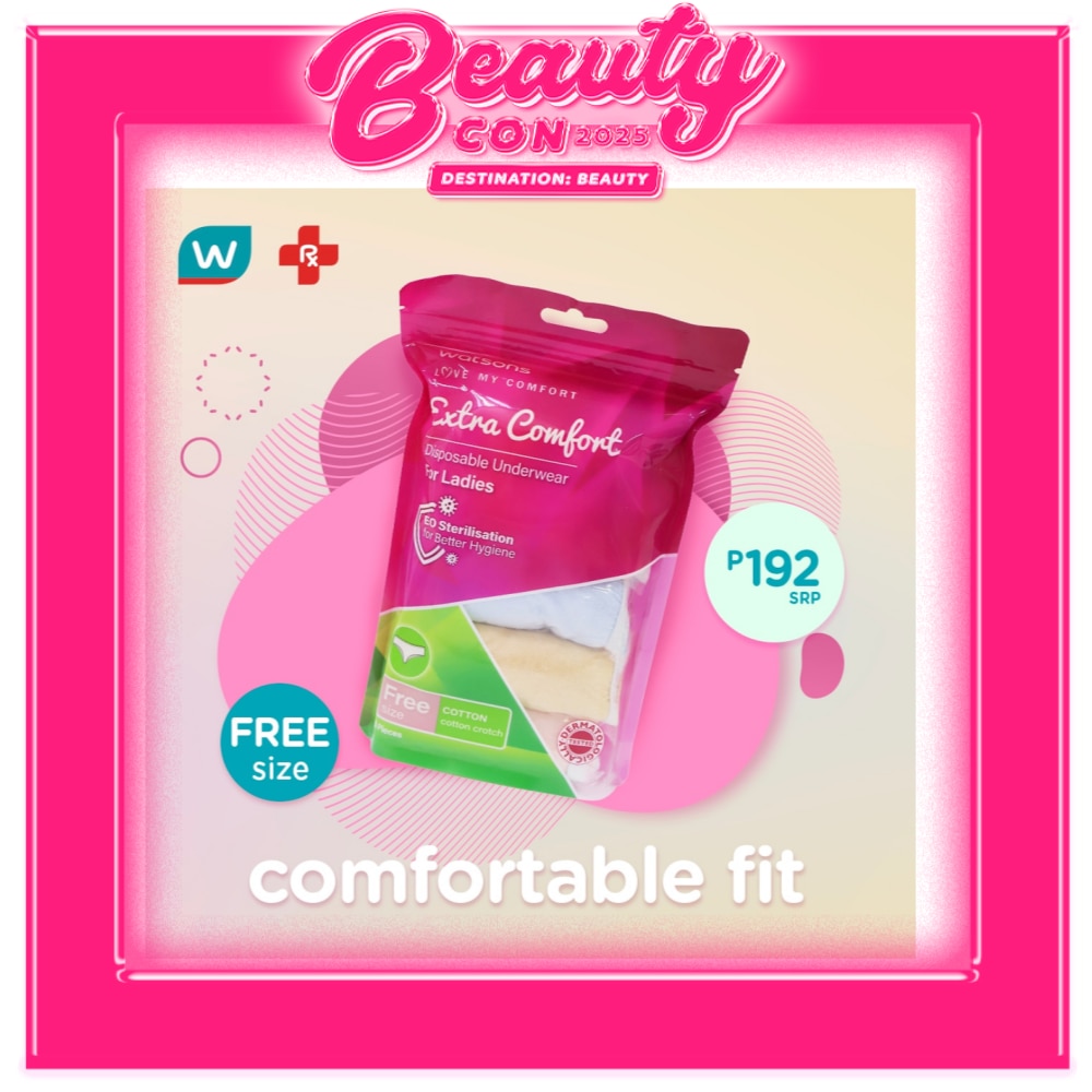 Disposable Underwear Cotton + Polyster Extra Large Ladies 5s