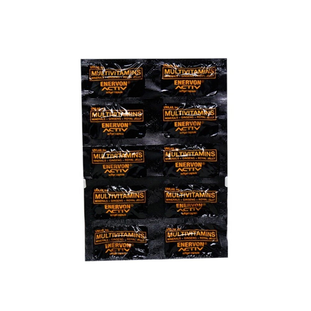 ENERVON ACTIV Multivitamins Minerals + Ginseng + Royal Jelly 1 Softgel Capsule
