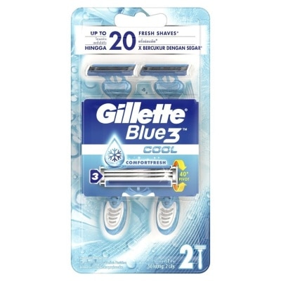 GILLETTE Blue 3 Ice Disposable Razor 2s