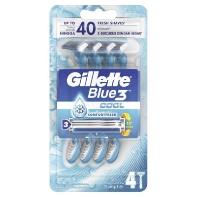 GILLETTE Blue 3 Ice Breaker 4s Blister Pack