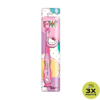HELLO KITTY Kiddie Toothbrush with Cap and Suction  Soft 1s