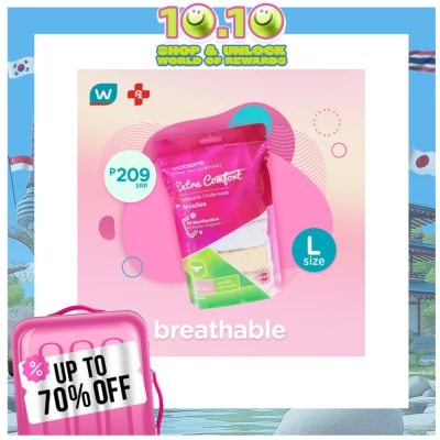 WATSONS Disposable Underwear Pure Cotton Ladies Large 5s
