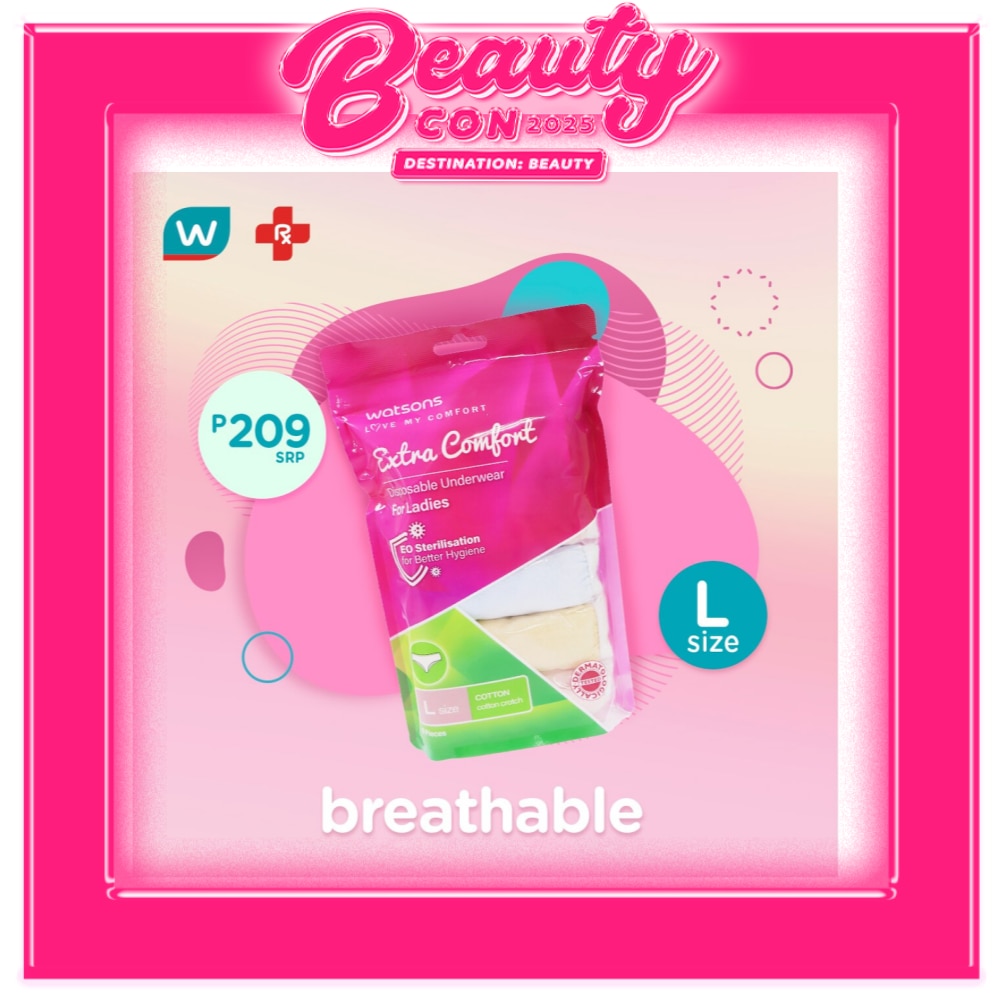 Disposable Underwear Pure Cotton Ladies Large 5s