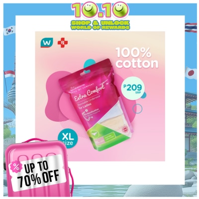 WATSONS Disposable Underwear Pure Cotton Ladies Extra Large 5s
