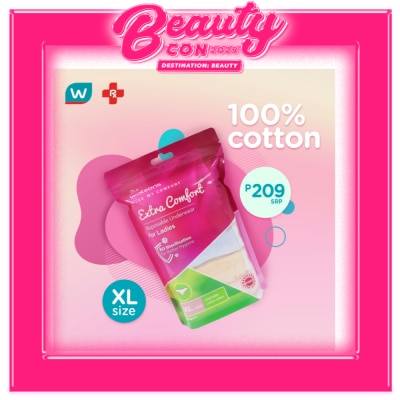 WATSONS Disposable Underwear Pure Cotton Ladies Extra Large 5s