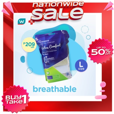 WATSONS Disposable Underwear Pure Cotton Men Large 5s