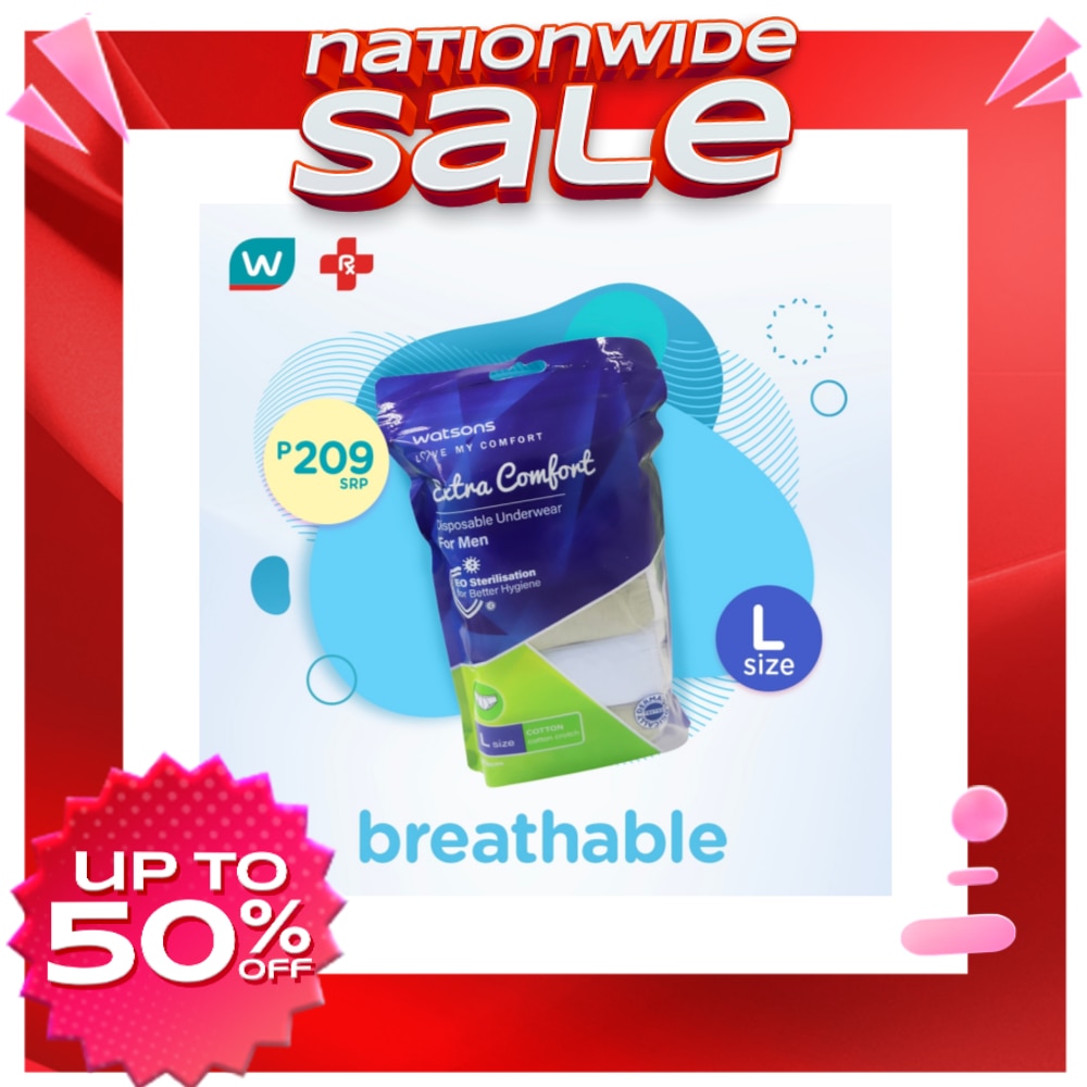 Disposable Underwear Pure Cotton Men Large 5s