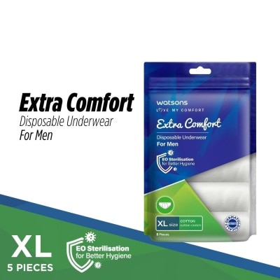 WATSONS Disposable Underwear Pure Cotton Men Extra Large 5s