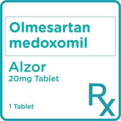 ALZOR Olmesartan medoxomil 20 mg 1 Film-Coated Tablet [PRESCRIPTION REQUIRED]