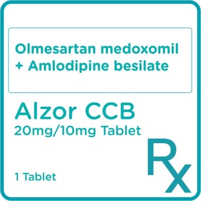 ALZOR ALZOR Olmesartan medoxomil 20mg + Amlodipine Besilate 10 mg 1 Film-Coated Tablet [PRESCRIPTION REQUIRED]
