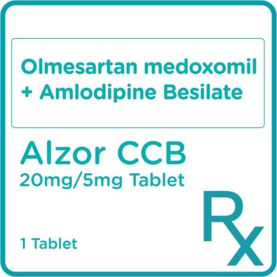 ALZOR Olmesartan medoxomil 20mg + Amlodipine Besilate 5 mg 1 Film-Coated Tablet [PRESCRIPTION REQUIRED]