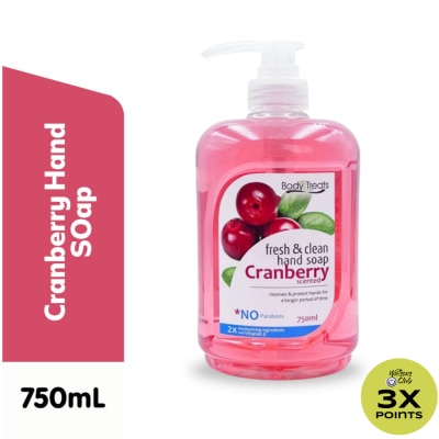 BODY TREATS Cranberry Hand Soap 750ml