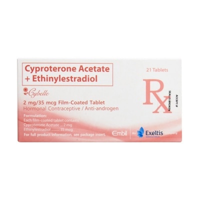 CYBELLE Cyproterone acetate Ethinylestradiol 2 mg/35 mcg x 21 Film-Coated Tablets/Box [PRESCRIPTION REQUIRED]